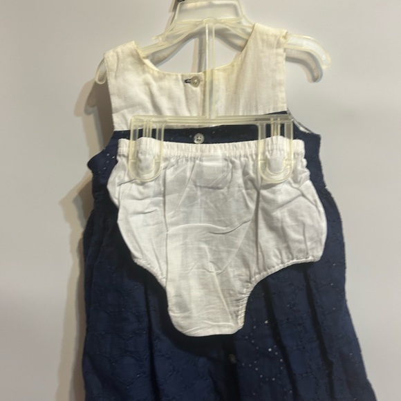 Navy blue and white dress has been wore no time - Picture 4 of 4